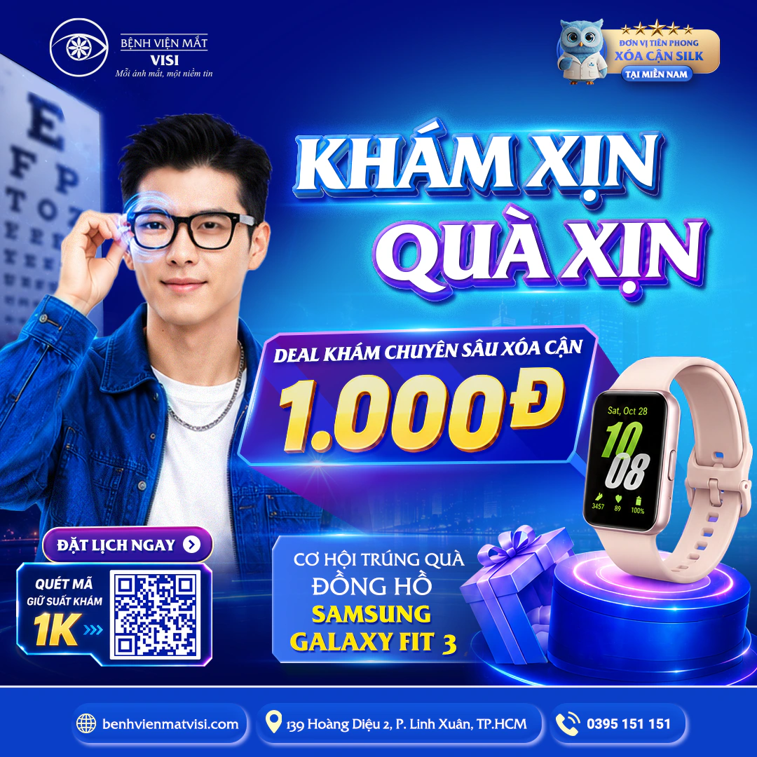 Khám chuyên sâu xóa cận tại VISI