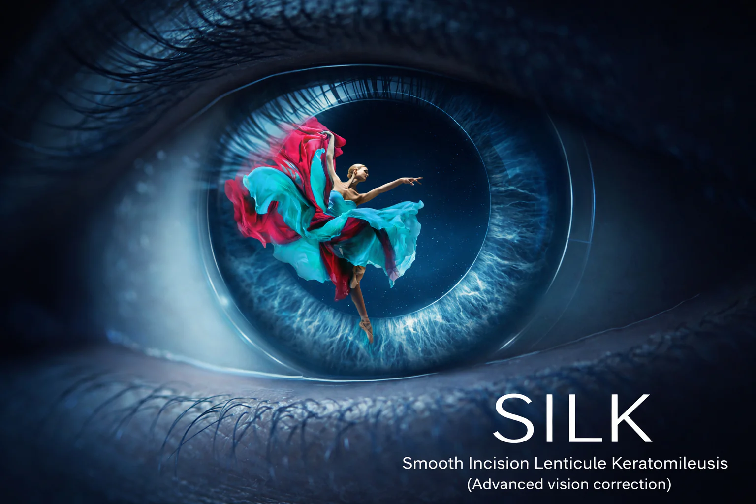 SILK (Smooth Incision Lenticular Keratomileusis) hiện là công nghệ phẫu thuật khúc xạ bằng laser thế hệ mới nhất và tiên tiến nhất, được phát triển bởi tập đoàn chăm sóc sức khỏe hàng đầu thế giới Johnson & Johnson (Mỹ).  Đây là phương pháp phẫu thuật không tạo vạt giác mạc (flapless) được thực hiện trên hệ thống laser thế hệ mới ELITA (đã được FDA Hoa Kỳ công nhận). SILK đánh dấu một bước đột phá trong công nghệ trích xuất lõi nhu mô (lenticule extraction), mang lại sự chính xác tuyệt đối, xâm lấn tối thiểu và khắc phục hoàn toàn những nhược điểm của các thế hệ laser cũ.